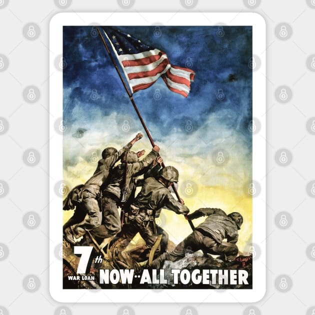 7th War Loan, Now All Together Sticker by Beltschazar